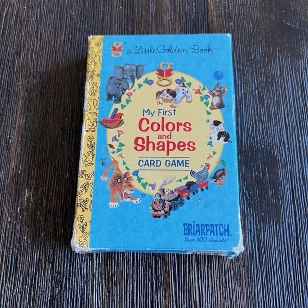 VTG My First Colors and Shapes Card Game A Little Golden Book Complete RARE